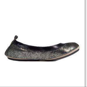New Goldtone Shimmer Yosi Samra Ballet Flats